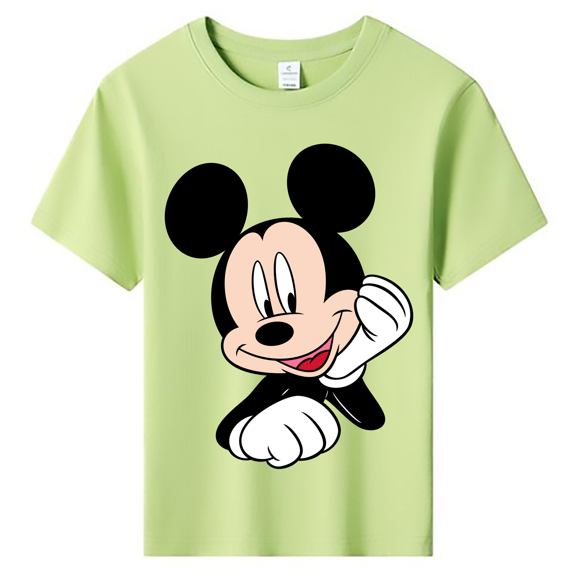 ミッキーマウス Mickey Mouse 綿100％キッズTシャツ（フロントプリント）